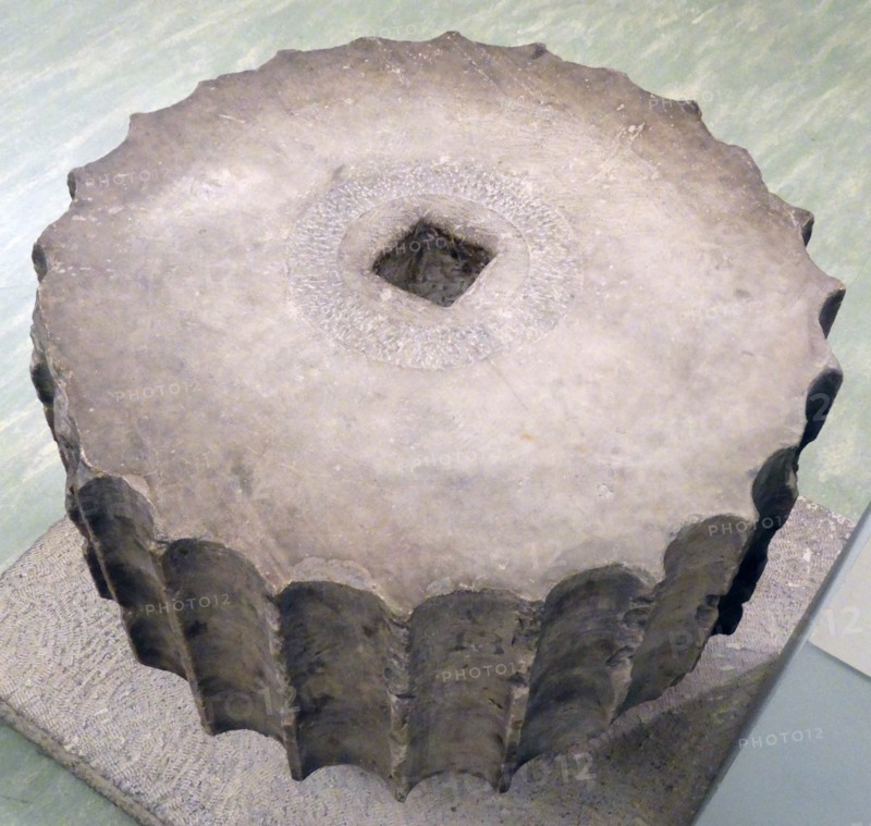 Greek Ionic column drum, from the interior order of the Propylaea, Parthenon, Athens. 5th century BC