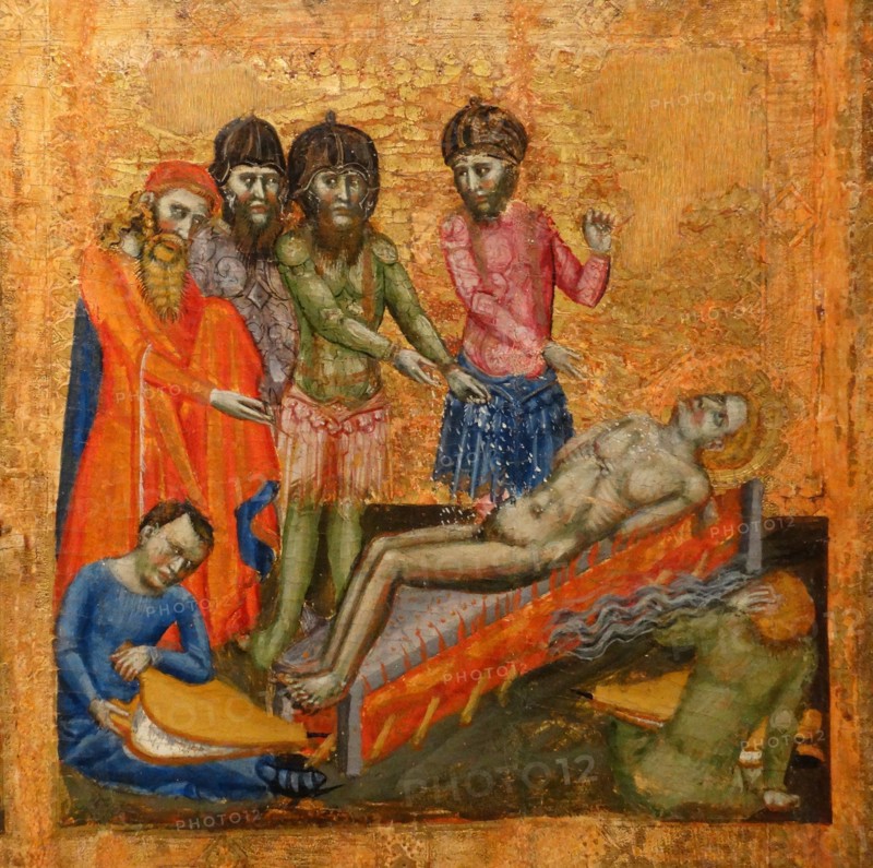 Altarpiece by the Master of Estopanya. second half of the XIV century. Around 1350-1370