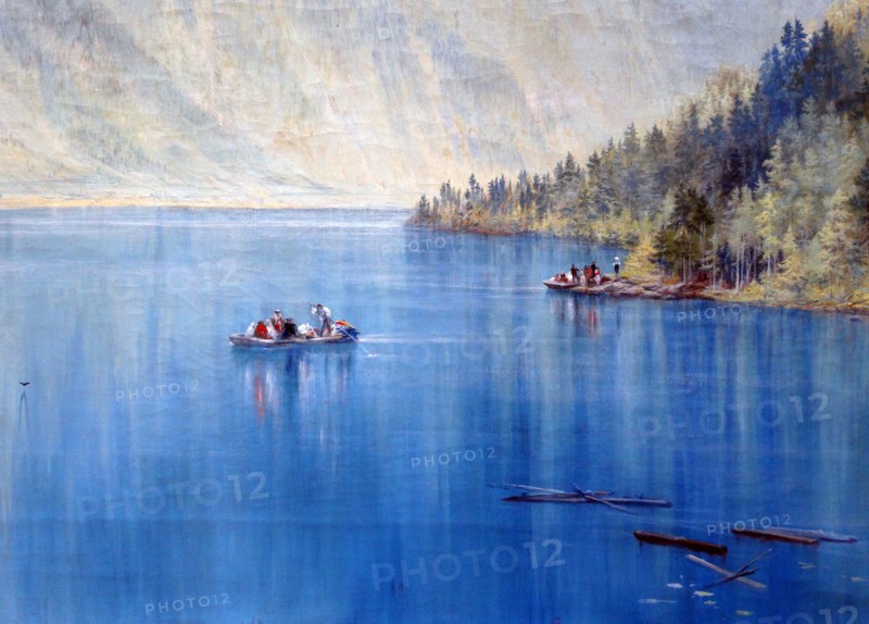 A Packet Boat Entering Harbour by Copley Fielding
