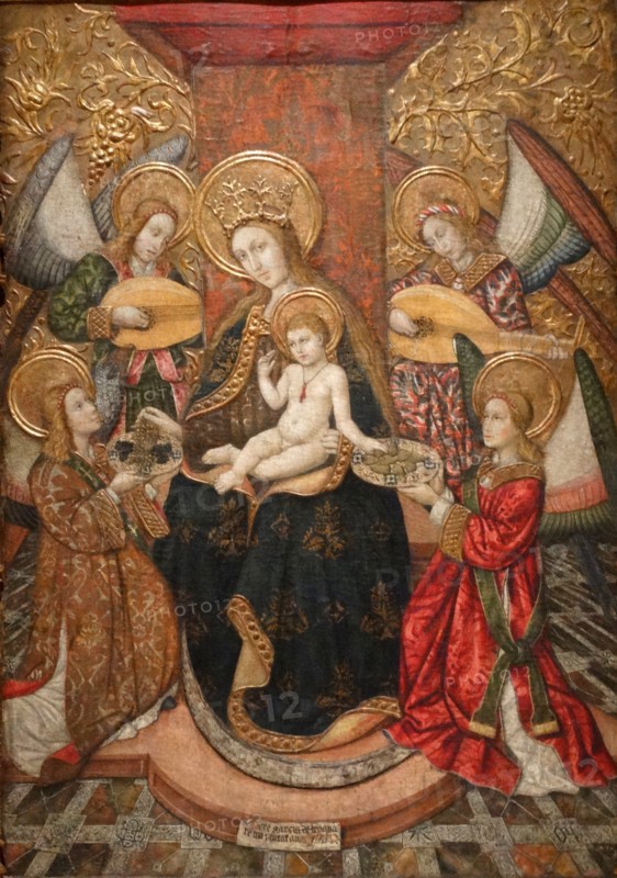 Virgin Mary and Four Angels by Pedro Garcia de Benabarre