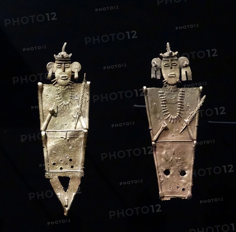 gold alloy, copper and silver votive figurines