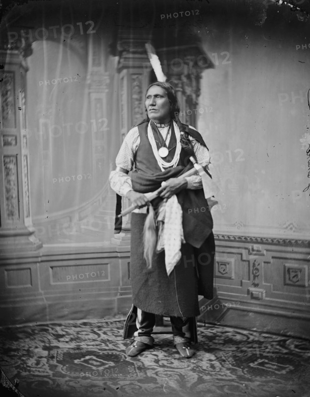 Big Snake, Native American Brave, Matthew Brady Photographer, 1865