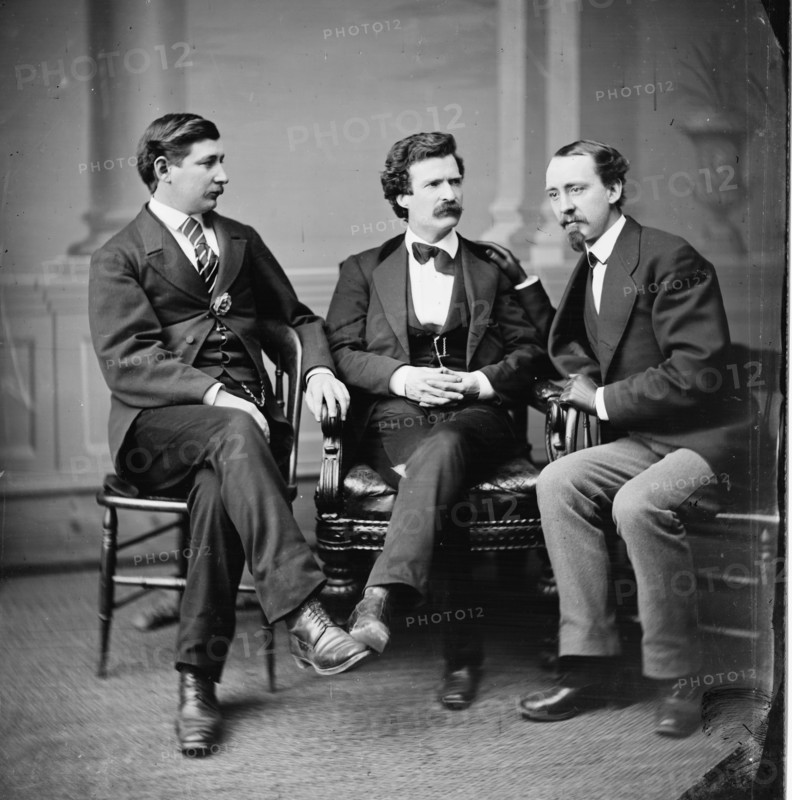 Mark Twain, Samuel L. Clemens, George Alfred Townsend, David Gray