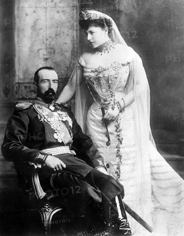 Grand Duke Michael Mikhailovich of Russia (1861-1929) and his wife Countess Sophie of Merenberg
