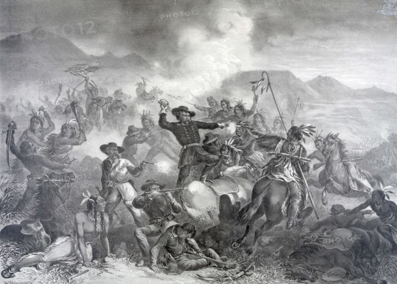 General Custer's death struggle. The battle of the Little Big Horn by Henry Steinegger