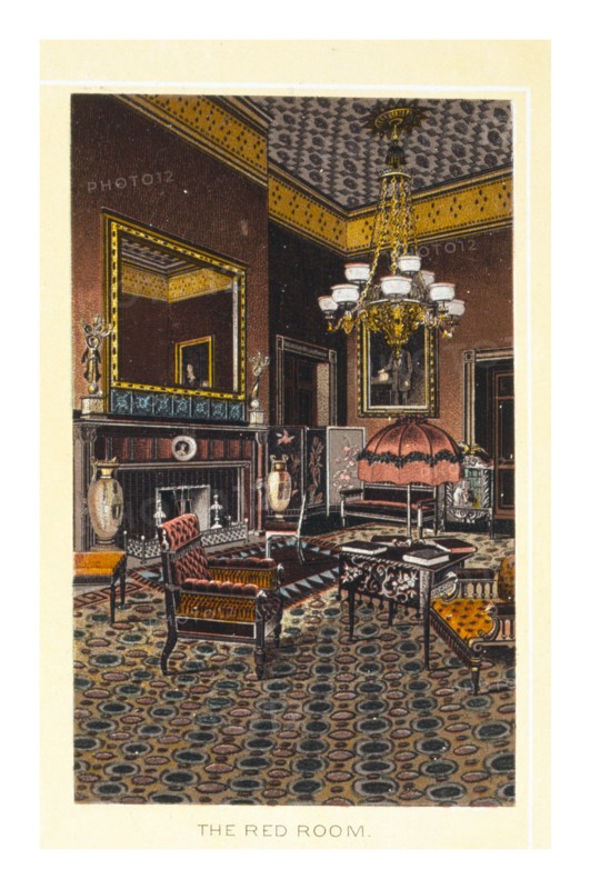 The Red Room at the white House, Washington DC, USA 1900