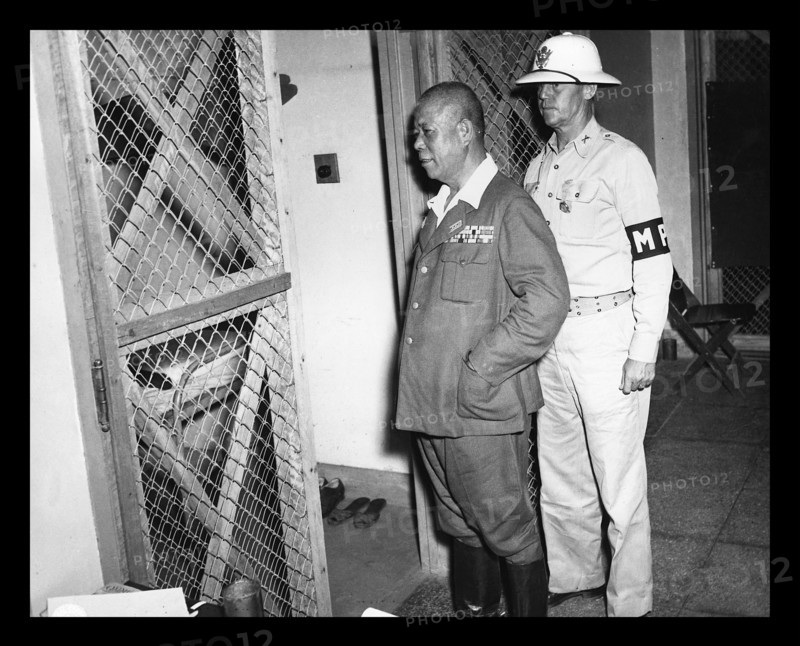 War Crimes Trials in the Philippines 1946. Japanese General Tomoyuki Yamashita