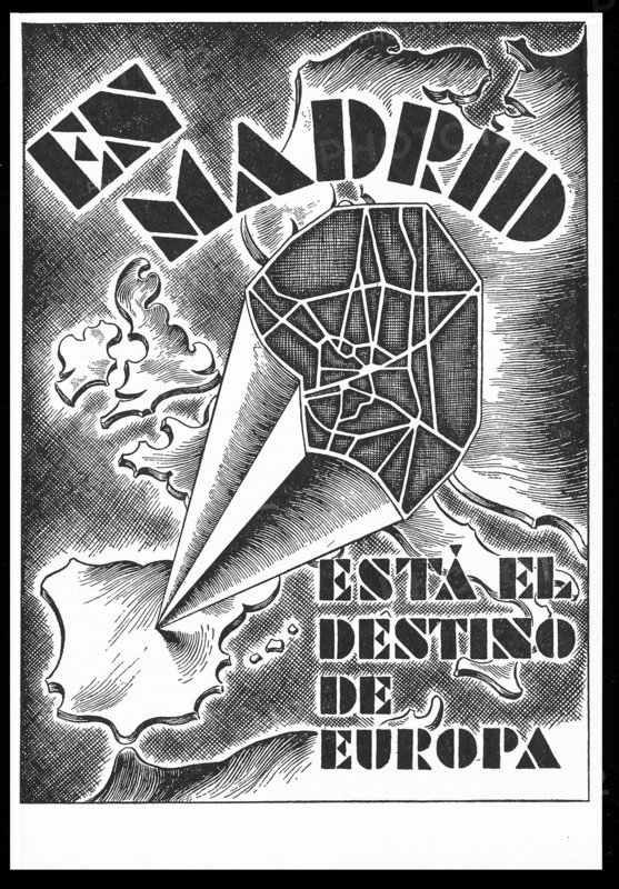 Poster titled 'Madrid is the Destiny of Europe'