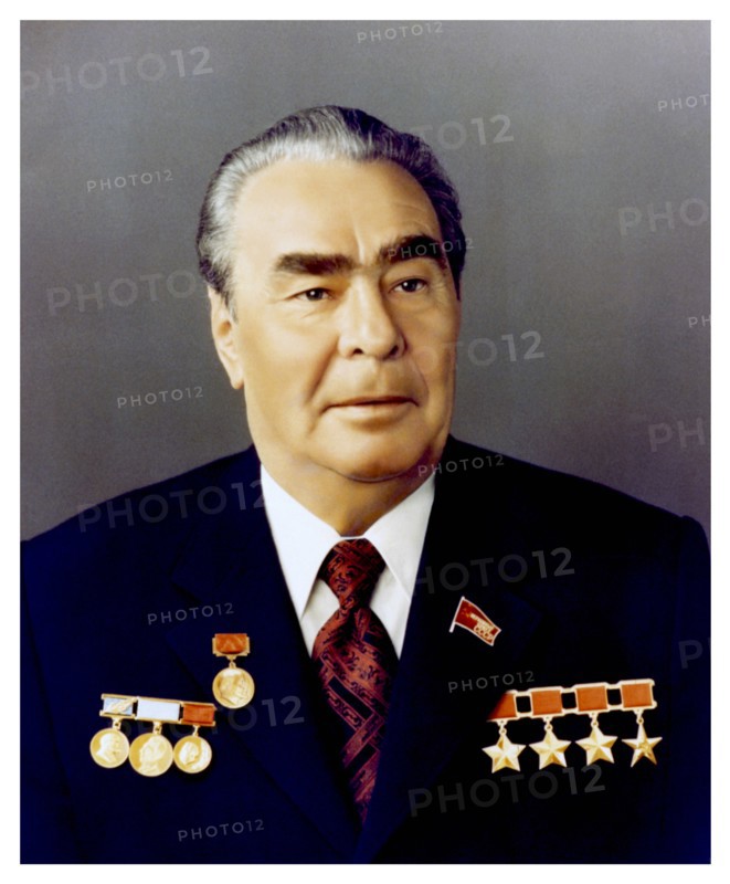 Photographic portrait of Leonid Brezhnev
