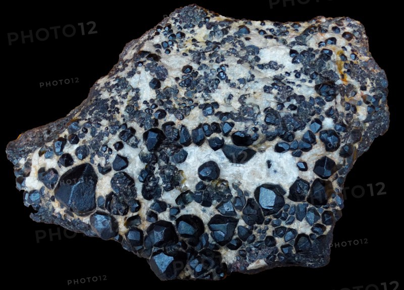 Crystals of the mineral garnet, from Norway