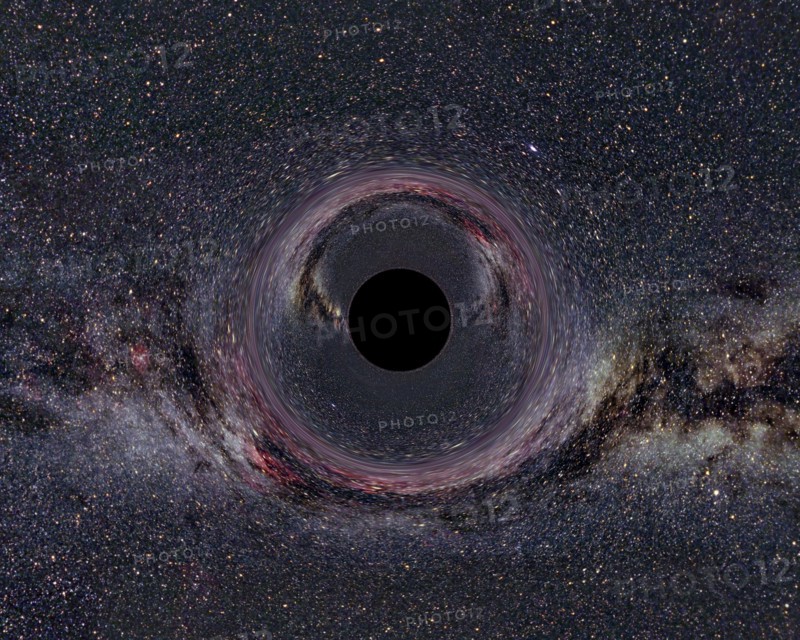 Photograph of a black hole in the milky way