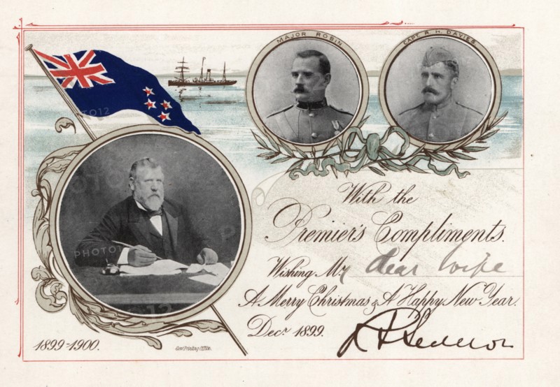 Christmas Card from the New Zealand forces in the Boer War
