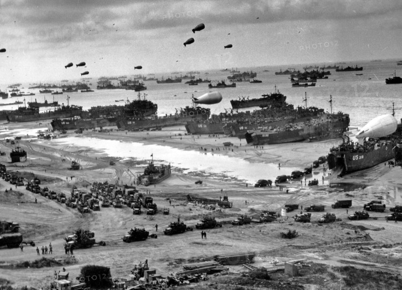 Photograph of D-Day landing craft