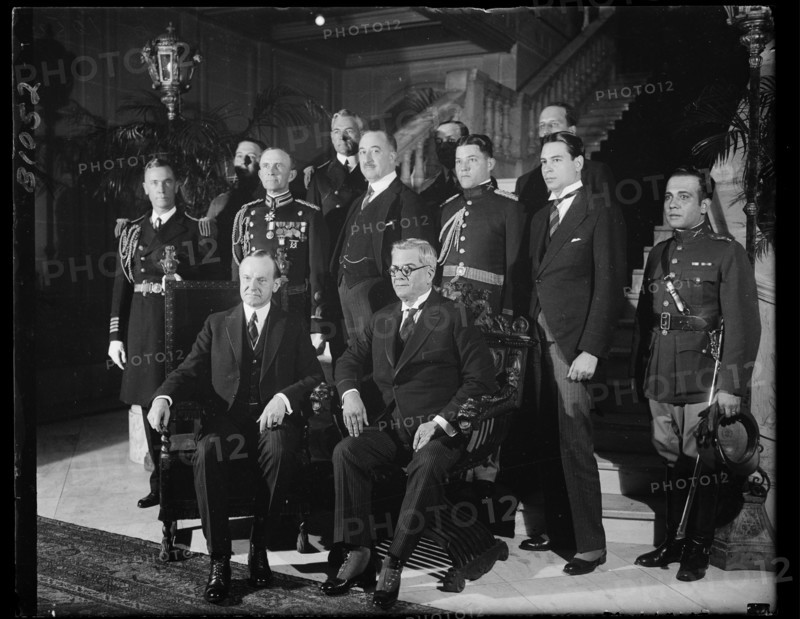 Photograph of President John Calvin Coolidge of the United States and President Gerardo Machado of Cuba