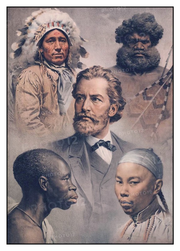 The five races of Mankind.