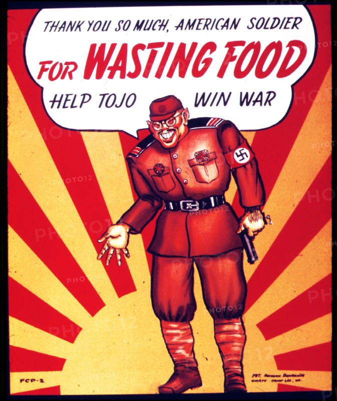 World War two American anti-Japanese, propaganda poster.