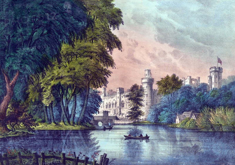 Warwick Castle, England 1835