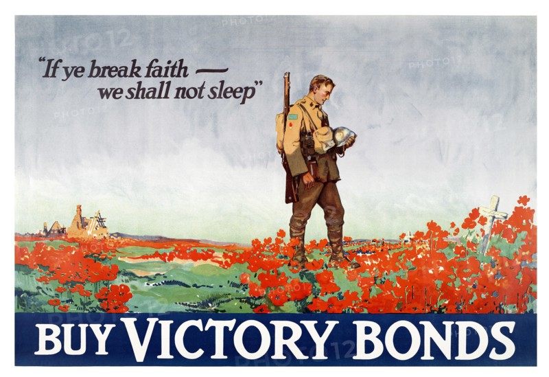 Canadian World war One propaganda poster. 1918