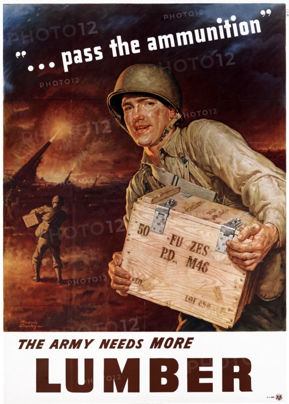 World War Two, American Patriotic Poster.