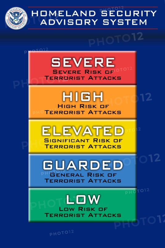 Homeland Security Advisory Service Chart