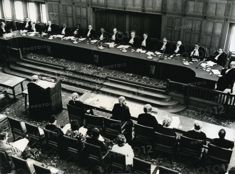 International Court of Justice, in Holland, hearing the case on French nuclear testing1973
