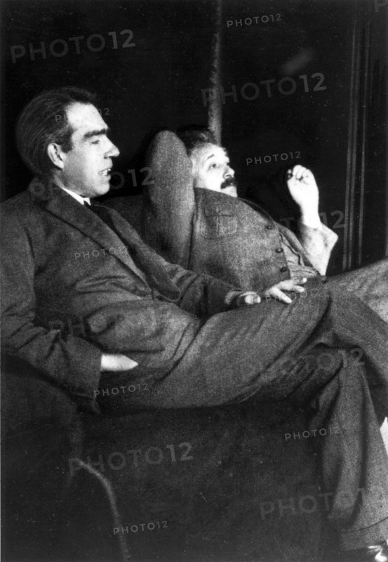 Photograph taken during a Bohr–Einstein debate