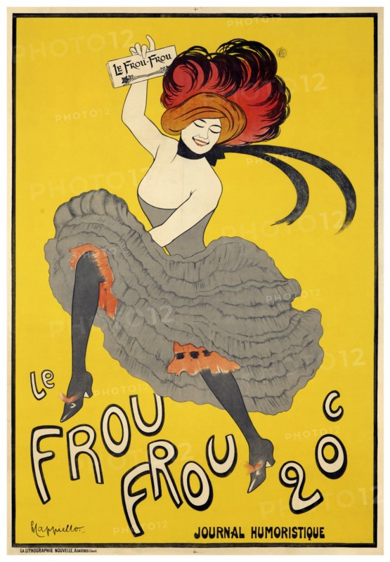 Poster by Leonetto Cappiello for Le Frou-Frou (1899) inaugural issue