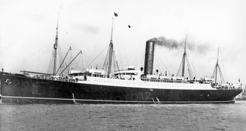 RMS Carpathia; a Cunard Line transatlantic passenger steamship