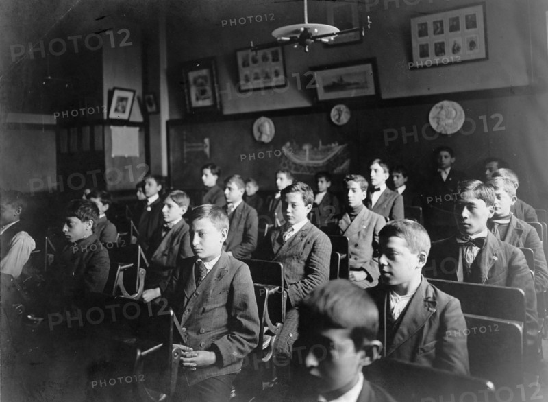 mixed race integrated pupils in public school, New York 1913