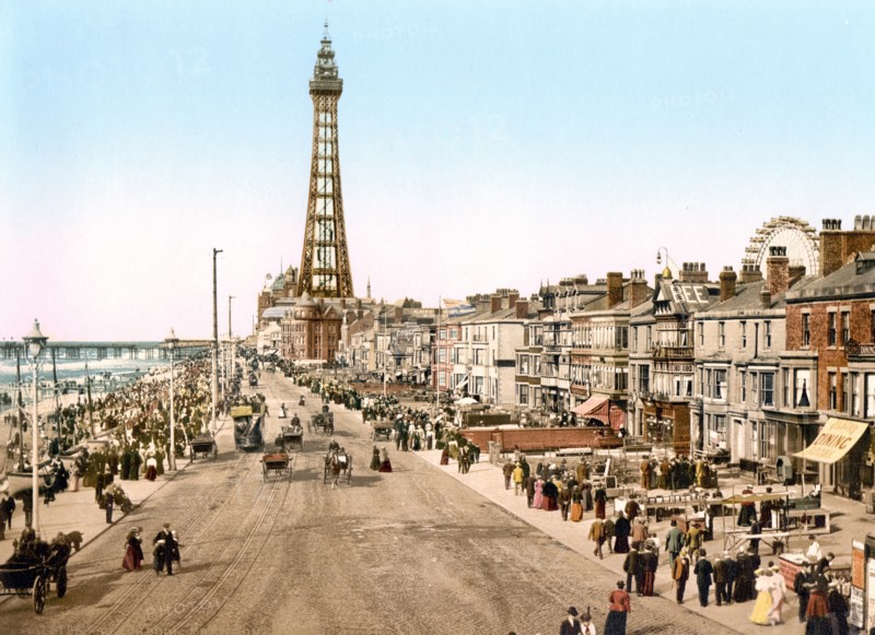 The Promenade and Blackpool Tower, Blackpool, England 1895