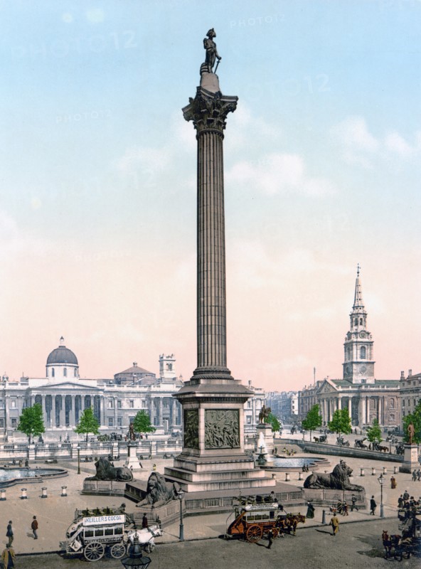 Trafalgar Square and National Gallery, London, England