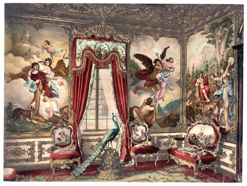 The Gobelin Tapestries, Linderhof Castle, Upper Bavaria, Germany