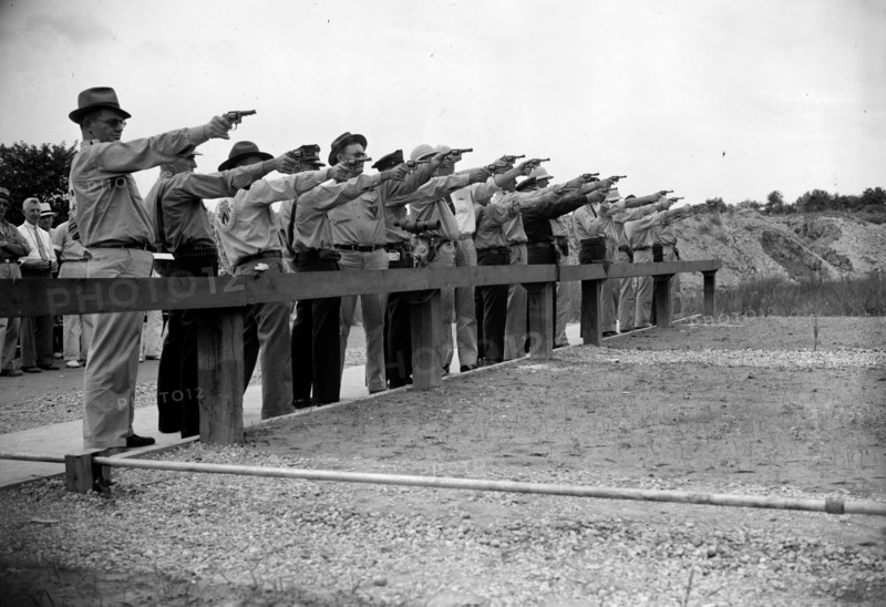 Photograph of Government T men try out their shooting