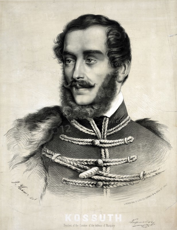 Portrait of Lajos Kossuth