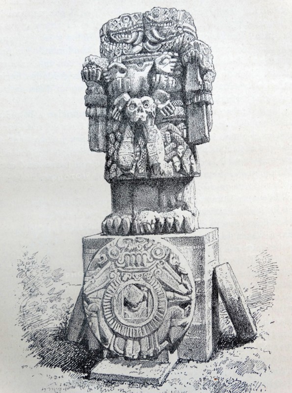 mayan statue of a god circa 900 AD