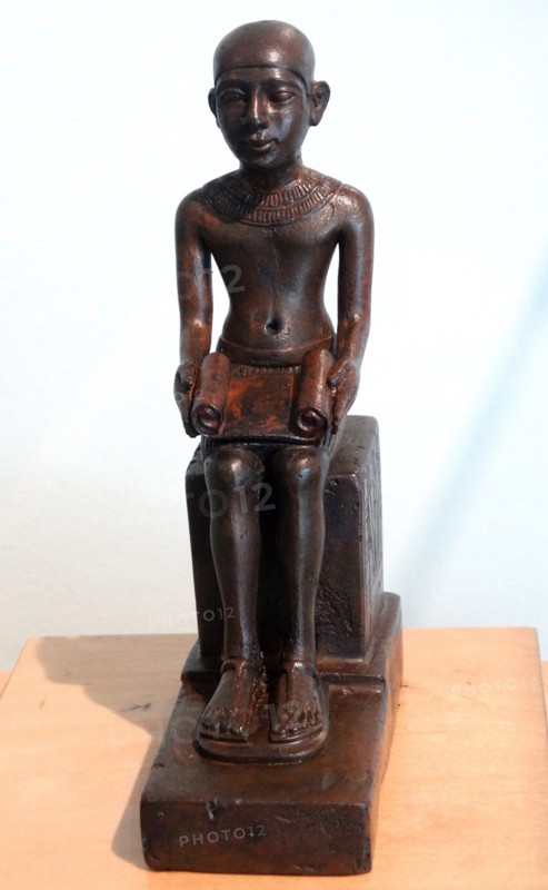 Depiction of the god Imhotep. Bronze. 26th Dynasty (664-525 BC).