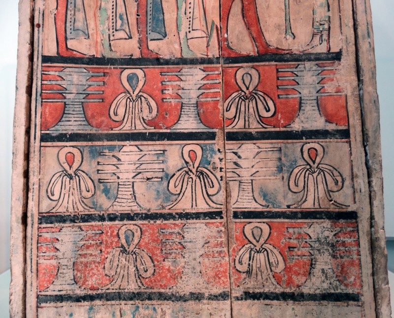 Wooden box used in an Egyptian tomb, as container for the internal organs