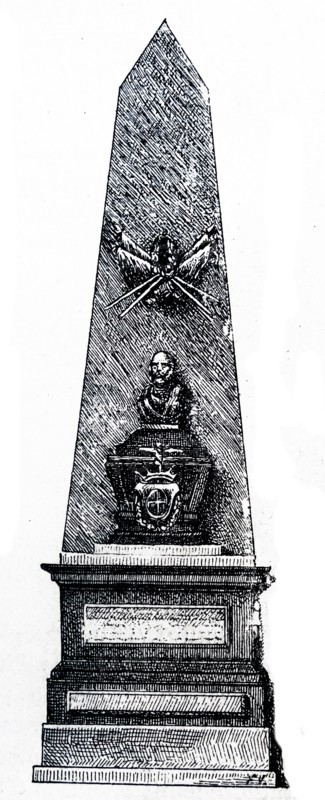 sepulchre of Hernan Cortes in the Church of Jesús Nazareno, Mexico City, México. located at the spot where Hernán Cortés and Montezuma II met for the first time in 1519