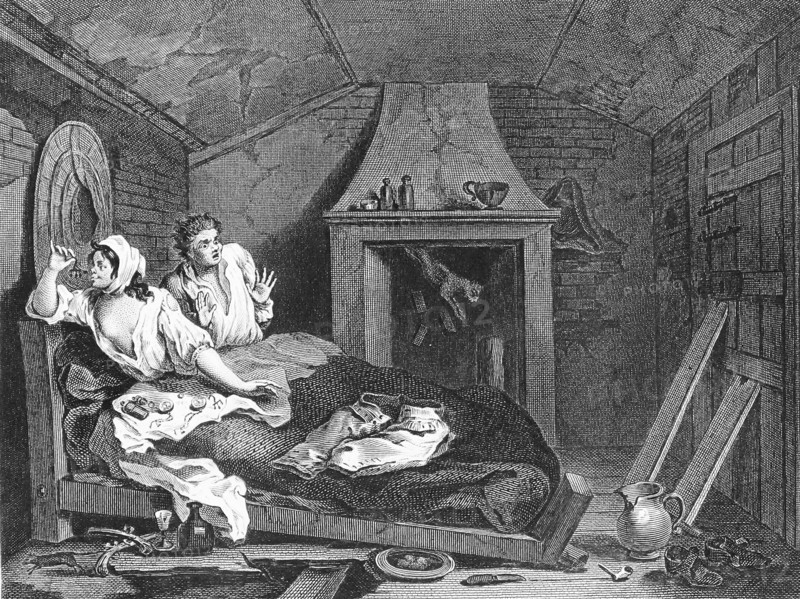 Industry and Idleness Engraving by William Hogarth