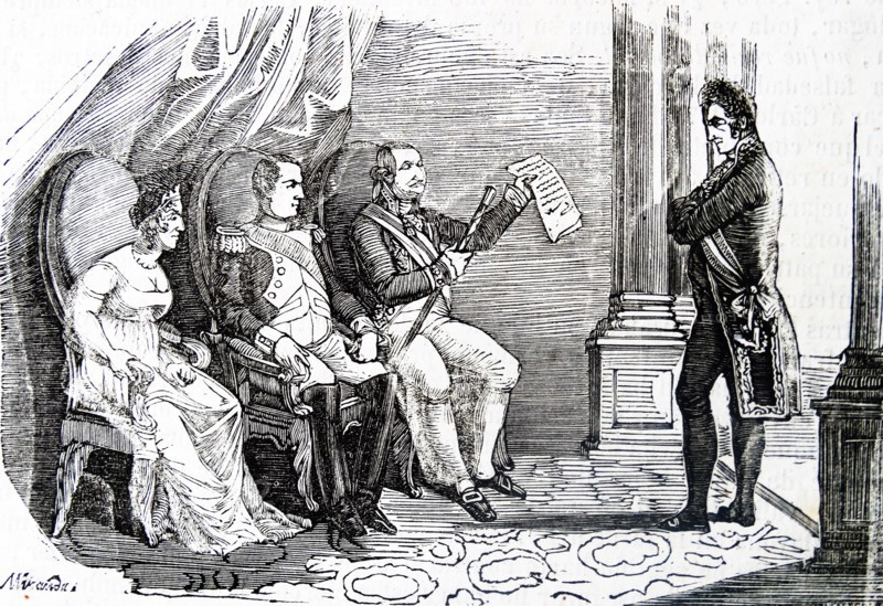 French Emperor Napoleon kept Ferdinand VII of Spain under guard in France