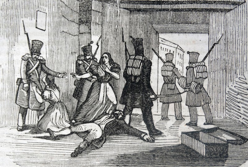 Rebels captured in the Spanish War of Independence 1808