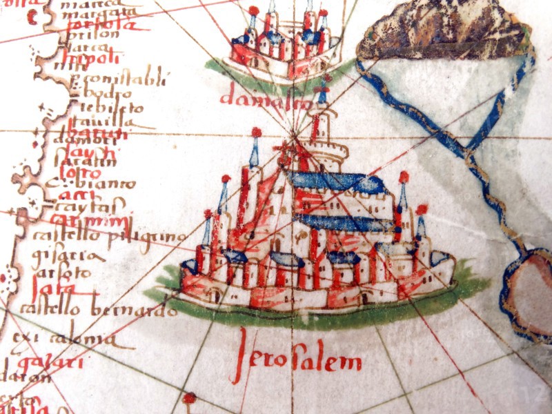 Renaissance map of Europe, Jacopo Russo, 1528,