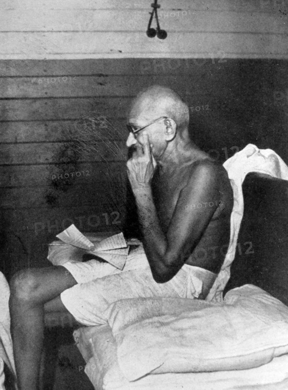 Mohandas Karamchand Gandhi (1869 – 1948), the preeminent leader of the Indian independence movement