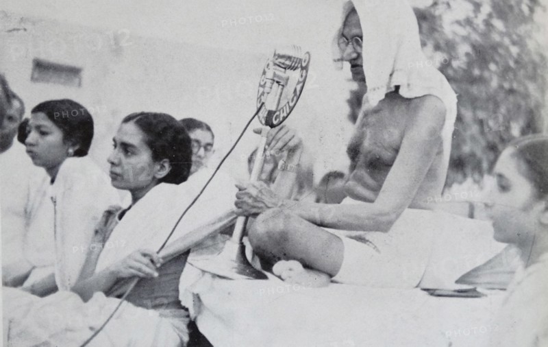 Mohandas Karamchand Gandhi (1869 – 1948), the preeminent leader of the Indian independence movement