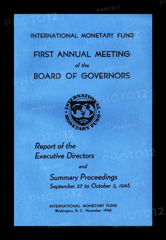 International monetary fund's first annual meeting of the board of governors