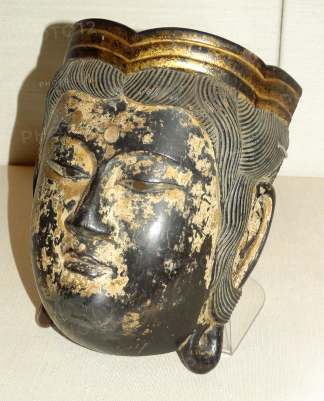 Wooden Bodhisattva Mask