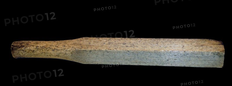 Whalebone bark cloth beater from Pitcairn Island, eastern Polynesia