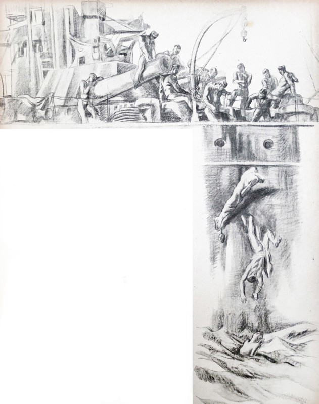 Republican mutineers seize a ship during the Spanish civil war