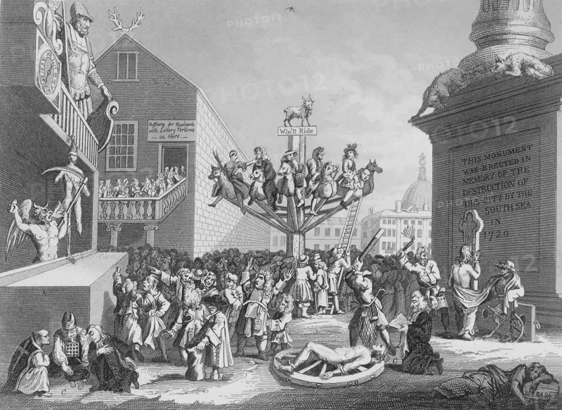 The South Sea Bubble, Engraving by William Hogarth