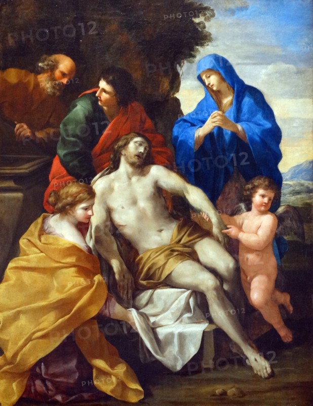 The Entombment by Giovanni Francesco Romanelli (1610-1662). Oil on canvas, c1638.